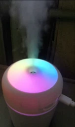 Портативний зволожувач повітря Aroma Car Humidifier H2O Компактний світлодіодний ультразвуковий дифузор 300 мл Дитячий нічник Сірий