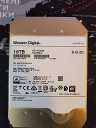 Жорсткий диск Western Digital Ultrastar DC HC550 18TB 7200rpm 512MB WUH721818ALE6L4_0F38459 3.5 SATA III фото від покупців 1