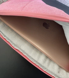 Чохол-сумка для ноутбука макбука MacBook Air/Pro M1 M2 13.3"-14" Рожевий фото від покупців 2