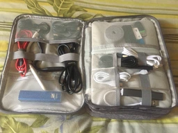 Сумка-органайзер для кабелей (проводов) и электроники Daily Travel Digital Bag (2 отделения) Серая фото от покупателей 1