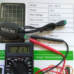 Переносная солнечная панель CCLamp CL-1612 12W 16V 9V 6V IP65 с набором переходников для зарядки телефонов GS-7653 фото от покупателей 1