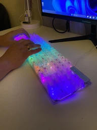Клавиатура Yelandar AN-T20 проводная USB мембранная с подсветкой RGB White фото от покупателей 8