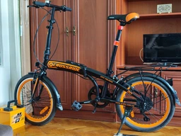 Велосипед City Folding Crossride 20" 12.5" 2023 Оранжевый (0817-2) фото от покупателей 3