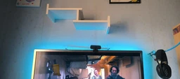 Полка навесная на стену MebelProff П-13, книжная полка, декоративная полка в комнату, дом. Орех фото от покупателей 2