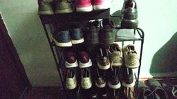 Полиця для взуття Multifunctional Storage Shoe Rack 5 полиць Чорний
