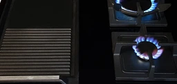 Комбинированная индукционная - газовая варочная поверхность Luxor GI 67 Retro Booster MY + металлический уголок для подключения в подарок, черная стеклокерамика фото от покупателей 3
