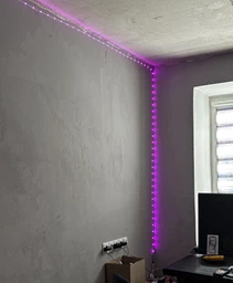 Светодиодная LED лента RGB 15 метров, SMD 3535, 24 В, Bluetooth, пульт и блок питания (SD103BB) фото от покупателей 15