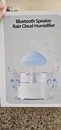 Атмосферний ультразвуковий зволожувач повітря гриб Rainfall з ефектом дощу. Нічник зволожувач повітря Doctor-101 з підсвіткою білий фото від покупців 1