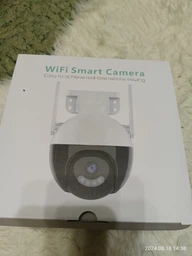Уличная IP камера 360° 6MP видеонаблюдения поворотная WiFi с микрофоном, ночной съёмкой, датчиком движения (белая) фото от покупателей 3