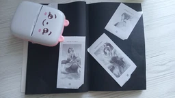 Портативний міні термопринтер InkTec Mini printer Pink | Дитячий принтер Bluetooth з набором термопаперу в комплекті