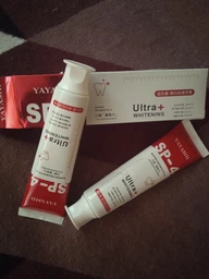 Зубна відбілююча паста YAYASHI SP-4 Ultra+Whitening red 120 мл | для чутливих зубів | пробіотична | свіже дихання | щоденний догляд