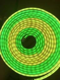 Умная гибкая неоновая лента 5 м RGB управление с телефона и пульта Smart LED Neon, неон цветной фото от покупателей 5