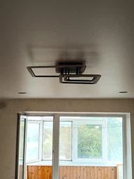 Люстра світлодіодна стельова LUMINARIA SONNE 90W 4S 525/525 BLACK 220V IP20, LED світильник з пультом ДУ фото від покупців 3
