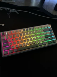 Беспроводная механическая игровая клавиатура с Hot-Swap AULA F75 White-Blue