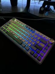 Беспроводная механическая игровая клавиатура с Hot-Swap AULA F75 White-Blue фото от покупателей 1