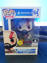 Фигурка Funko Pop Кратос - Kratos №154 10 см Clows in the Dark Only Gamestop Official Licensed Product Playstation God of War Бог войны Фанко Поп