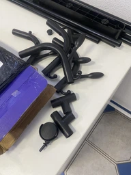 Двойная напольная стойка для одежды Double floor Hanger 110х54 см и полкой для обуви фото от покупателей 7