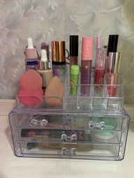 Органайзер для косметики Cosmetic Storage Box Прозорий (SH778617) фото від покупців 5