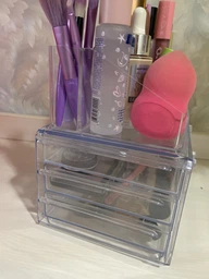 Органайзер для косметики Cosmetic Storage Box Прозорий (SH778617) фото від покупців 4