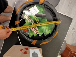 Чехол на руль InDrive из искусственной кожи XXXL Черный с коричневым (IDS-3919-BK-XXXL) фото от покупателей 1