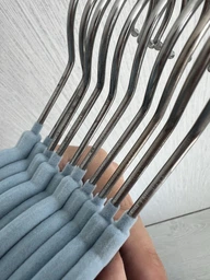 Набір 5 шт дитячі плічка Hangers Машинка 32 см блакитні оксамитові флоковані фото від покупців 1