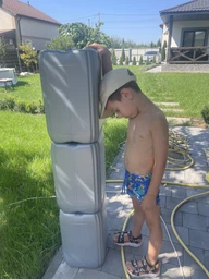 Каністра 20 л, для палива, технічних рідин, двошарова пластмаса, чорна