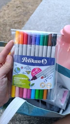 Фломастеры Pelikan Colorella Twin двухсторонние 20 цветов 10 шт (949511)