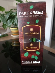 Упаковка шоколада Millennium Черный с мятной начинкой 38 г х 24 шт (4820075504229)