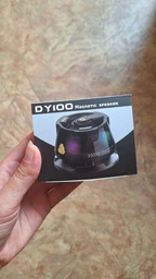 Мини - колонка беспроводная DY100 - Портативная блютуз с магнитом , RGB-подсветкой и TWS пара , подарок для детей и взрослых фото от покупателей 5
