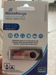 Флеш память USB MediaRange 16GB USB 2.0 Black/Silver (MR910)