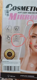 Настільне косметичне дзеркало для макіяжу з LED підсвічуванням Jordan Judy Makeup Mirror Біле