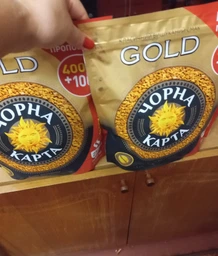Кава Чорна Карта Gold розчинна 100 г пакет (53462) фото от покупателей 2