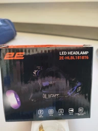 Ліхтар налобний акумуляторний 2E HLBL1818T6 Micro-USB 1800 мА, 230 лм, 5 Вт, 3 режими освітлення IP 44,160 г (Niz16625) фото від покупців 3