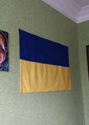 Флаг Украины большой с плотного материала 90х140 см уличный сине-желтый фото от покупателей 6