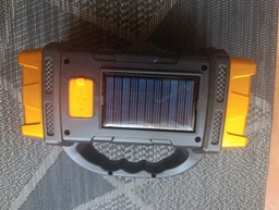 Акумуляторний переносний ліхтар на сонячній батареї HB-2678-25W+2COB з Powerbank, панель, USB зарядка (31466) фото від покупців 3