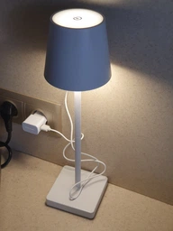 Настольная лед лампа ML-G01A на аккумуляторе с 3 режимами света usb зарядка - led портативный настольный фонарь для дома офиса стола кафе бара комнаты работы беспроводной светильник сенсорный светодиодный универсальный ночник (Белый) фото от покупателей 12