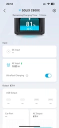 Зарядна станція Anker Solix C800X / 1200 Вт / 768 Вт⋅год / LiFePO4 (A1755311) фото від покупців 1