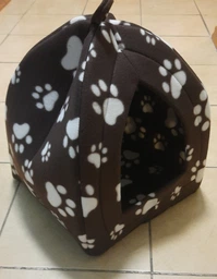 Мягкий домик для собак и кошек Pet Toys Hut 27х27 см Синий фото от покупателей 5