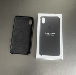 Чехол кожаный проивоударный Leather Case для Apple Iphone XS Max (6.5") Black
