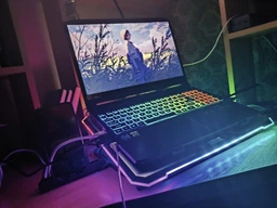 Підставка для ноутбука з охолодженням VHG K15 з USB хабом, RGB-підсвічуванням та підставкою для телефона, Laptop Cooling Pad, Silver
