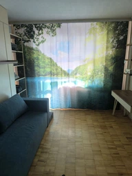 Фото Шторы PHOTODECOR "Рассвет на голубом озере" 1 кв.м фото от покупателей 1