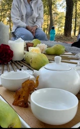 Чайный набор для Китайской церемонии чаепития, глиняный Чайник, 4 пиалы, бамбуковая чабань, щипцы TSET3 UFTTSET3white