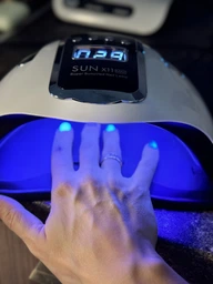 LED+UV профессиональная лампа для маникюра, наращивания ногтей SUNx11 MAX 66 LED 180 W белая з чорным шнур 2м фото от покупателей 2
