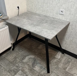 Стіл кухонний MebliRoMax Magnit 900х750х600 Білий /Чорний (УТП019458) фото від покупців 2