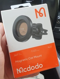 Магнітний автотримач-кріплення Mcdodo для iPhone з MagSafe / чохлів з магнітним кільцем / телефону Android (магнітне кільце в комплекті) у вентиляційний отвір автомобіля / дефлектор фото від покупців 2