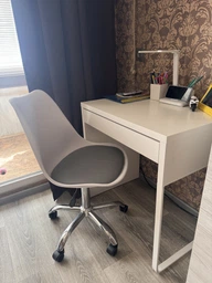 Офісне комп'ютерне крісло Hommex Kantri White / Blue (арт. H-231 W / BL MR) на колесах хром фото от покупателей 19