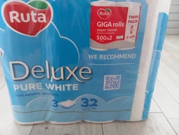 Туалетний папір Ruta Pure White Deluxe 3 шари 160 відривів 32 рулони (4820202896135) фото від покупців 6