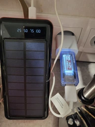Повербанк Powerbank Voltronic KKD6W Solar 60000mAh Black, сонячна підзарядка