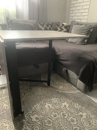 Стол-книжка трансформер Орион 2 Ferrum-decor 750x1520x730 Черный металл ДСП Дуб Сонома 16 мм (ORI204) фото от покупателей 10