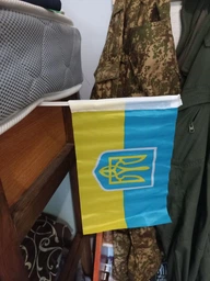 Автомобільний прапор України з тримачем 30х20 см, Автопрапор із кріпленням на флагштоку на скло машини аксесуар для автомобіля комплект 2 шт Kayfovo K30-20